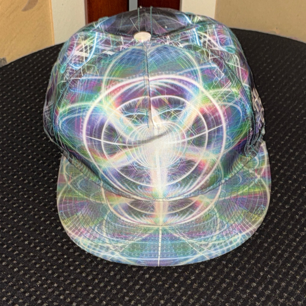 Samuel Farrand Multicolor Geometric Pattern Men's Fitted Hat 7 1/4